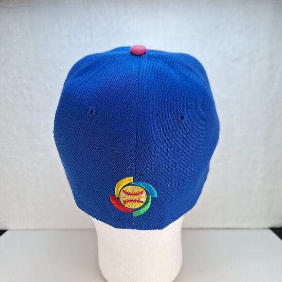 Mexico World Baseball Classic Blue/Pink New Era 59FIFTY Fitted Hat Sz 7 1/4 - Picture 3 of 8